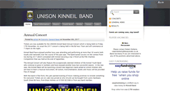 Desktop Screenshot of kinneilband.co.uk